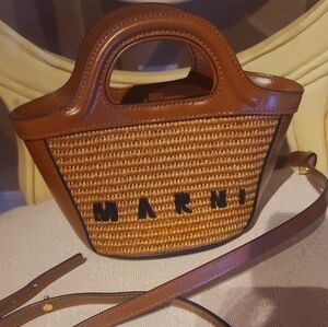 Marni tropicalia micro tote bag